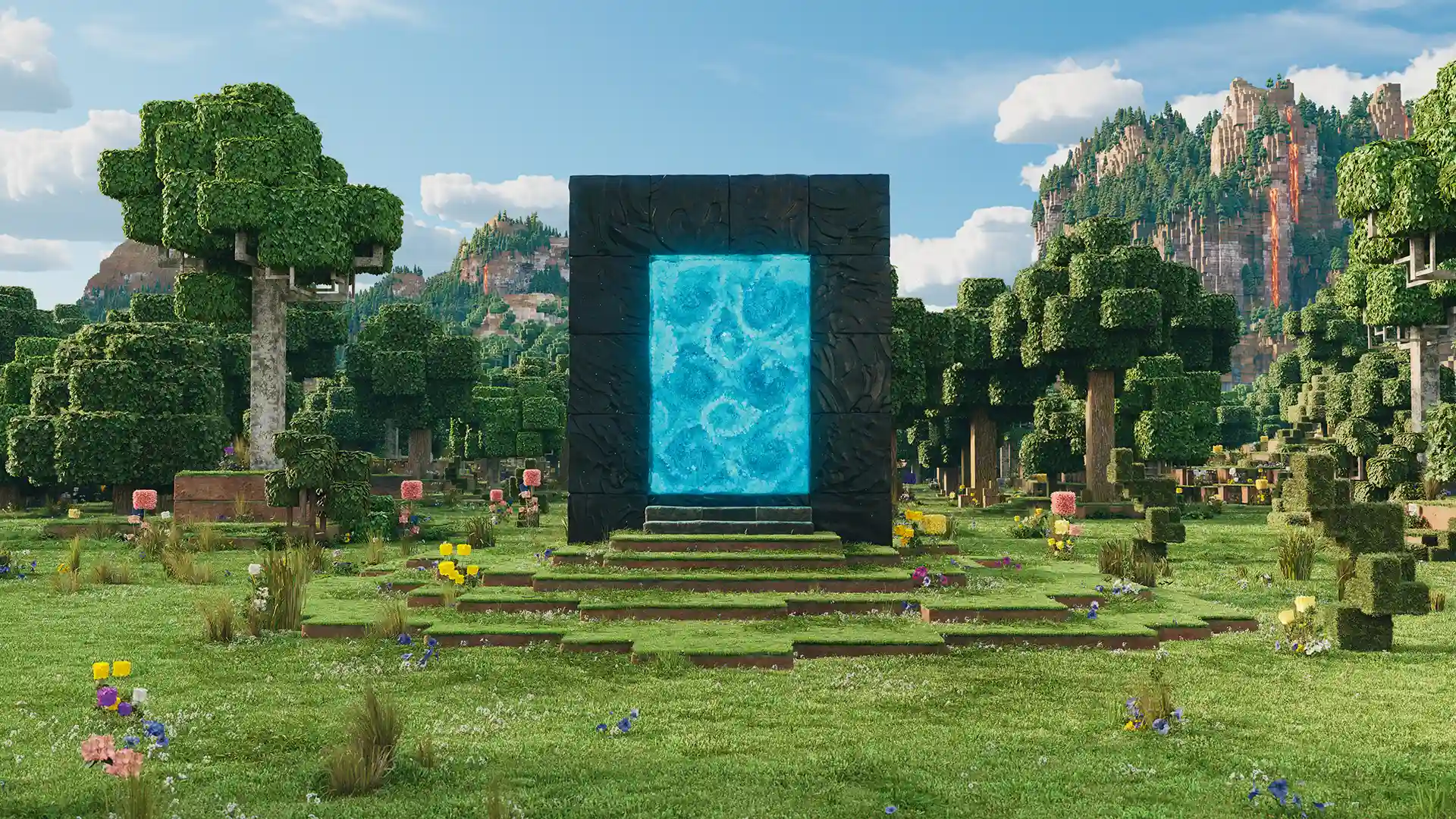 Minecraft landscape